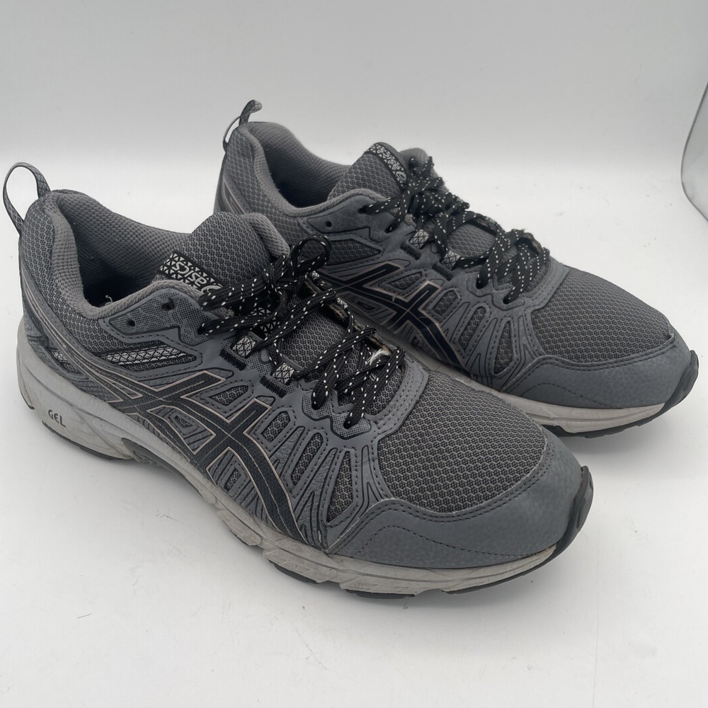 Asics Mens‎ Gel Venture 7 Gray Running Shoes Sneakers Size 10